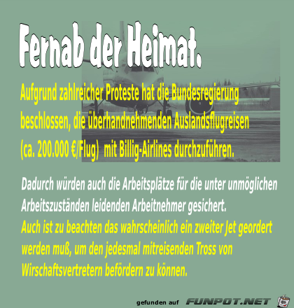 Fernab der Heimat