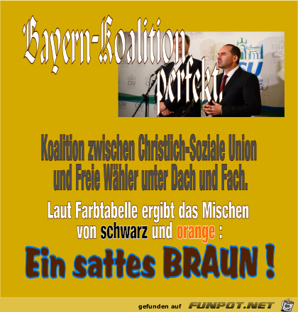 BY-Koalition perfekt BY-Koalition perfekt