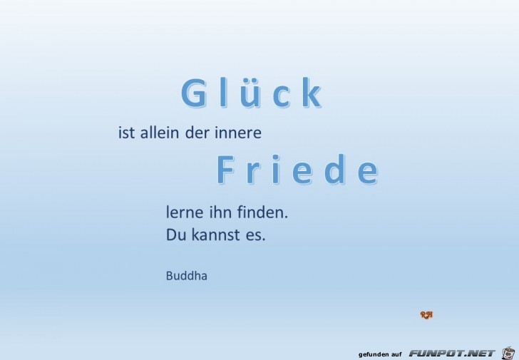 glueck ist allein glueck ist allein
