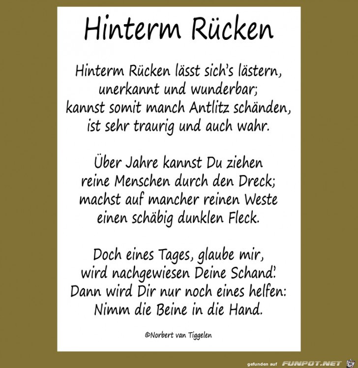 Hinterm Rcken 2018