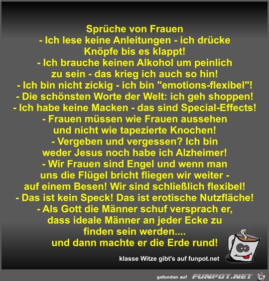 Sprüche von Frauen Sprüche von Frauen
