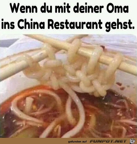 Mit Oma beim Chinesen