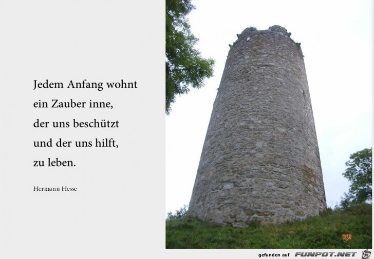 jedem Anfang wohnt jedem Anfang wohnt