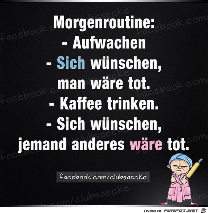 Morgenroutine Morgenroutine
