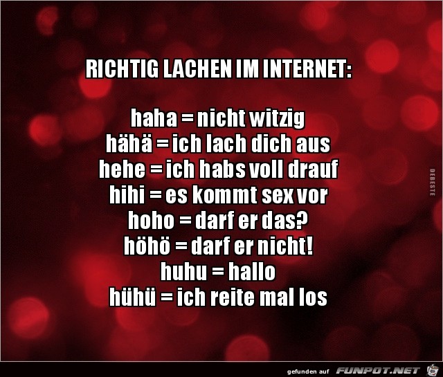 Lachen im Internet