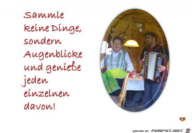 sammle keine Dinge sammle keine Dinge