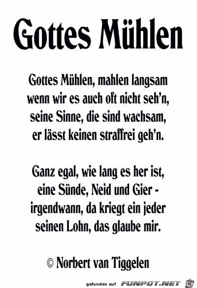 Gottes Muehlen Gottes Muehlen