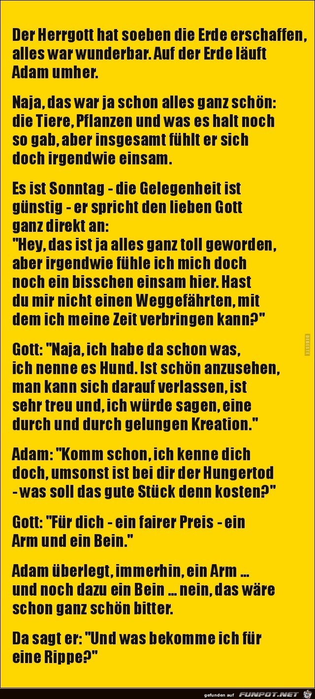 Adam überlegt....... Adam überlegt.......