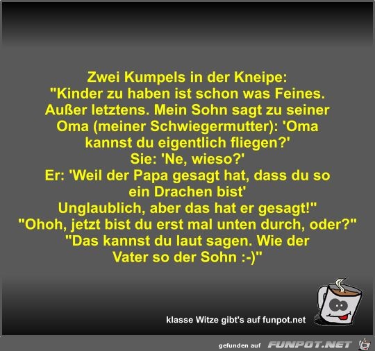 Zwei Kumpels in der Kneipe