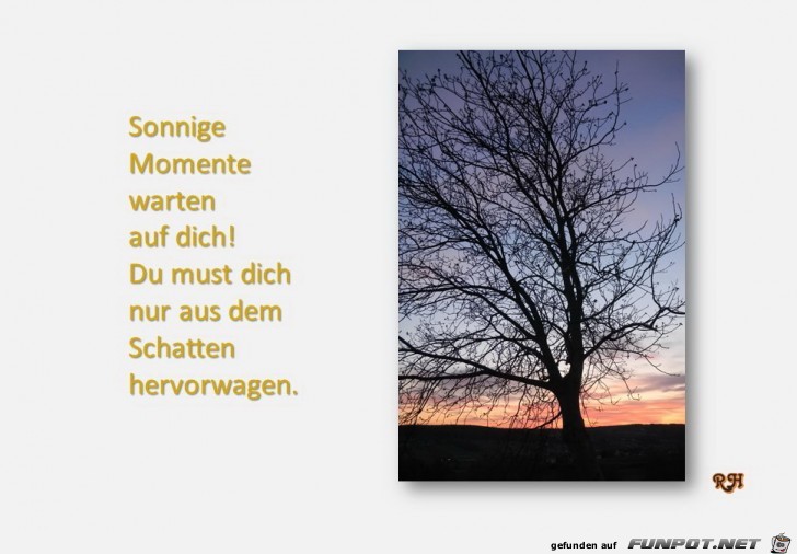 sonnige Momente warten