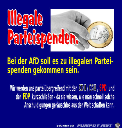 Illegale Parteispenden Illegale Parteispenden