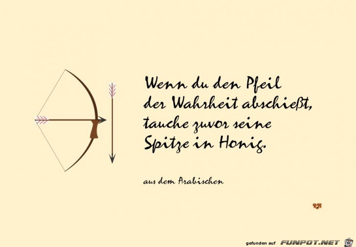 wenn du den pfeil der wahrheit wenn du den pfeil der wahrheit