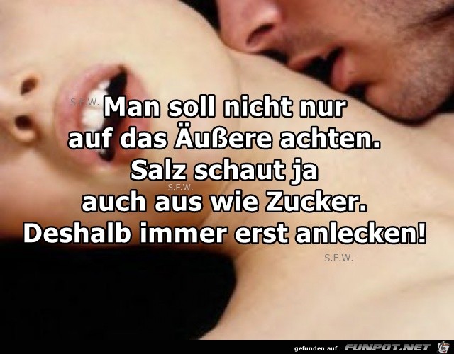 Man soll nicht nur