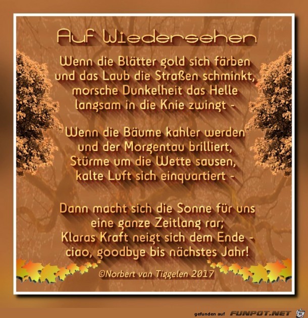 Auf wiedersehen 2018 Auf wiedersehen 2018