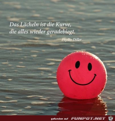 das Laecheln ist die kurve