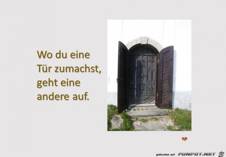 wo du eine tuer zumachst wo du eine tuer zumachst