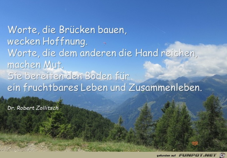 worte die bruecken bauen