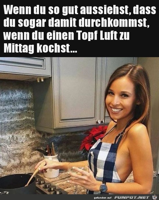 Einen Topf Luft