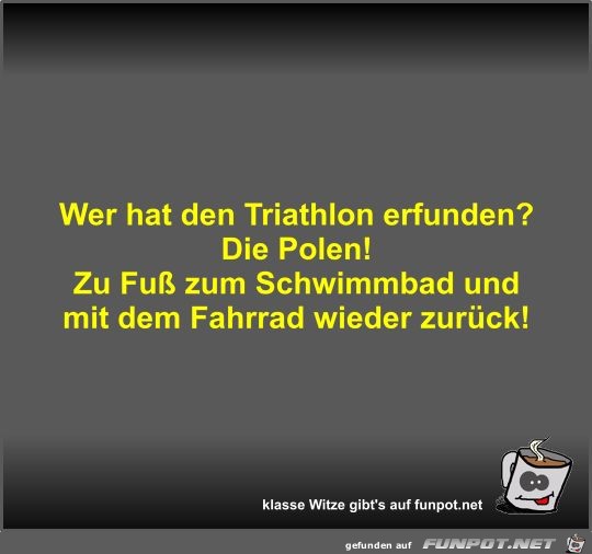 Wer hat den Triathlon erfunden?