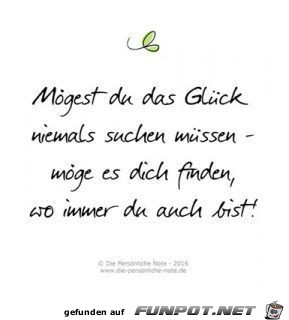 moegest du das Glueck