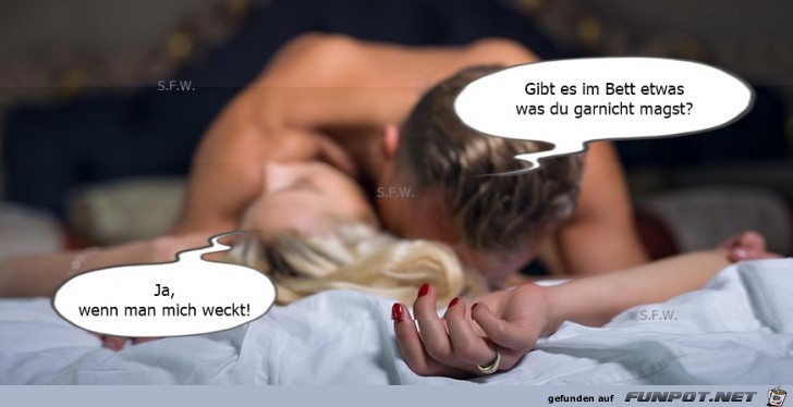 Gibt es im Bett Gibt es im Bett