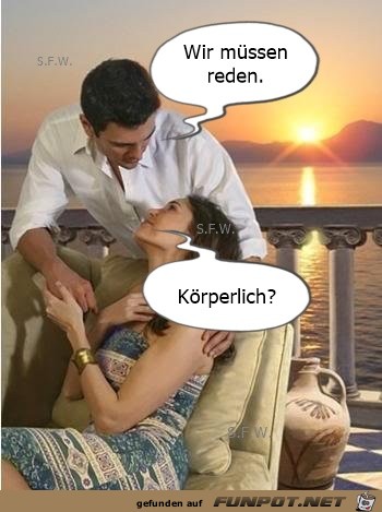 Wir muessen reden Wir muessen reden