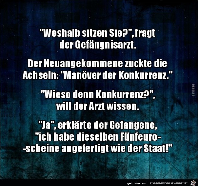 weshalb sitzen sie?......