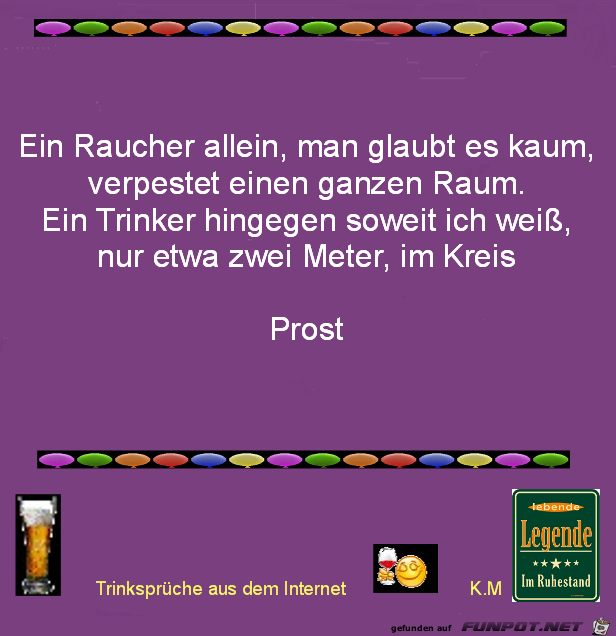 ein Raucher allein ein Raucher allein