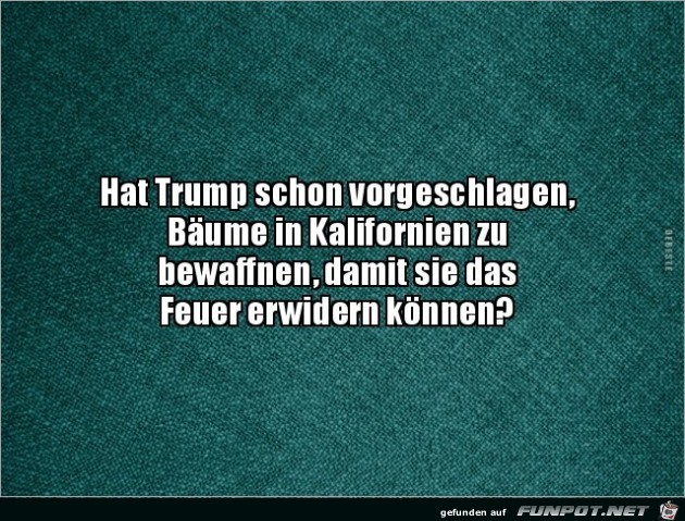 hat Trump schon vorgeschlagen.......