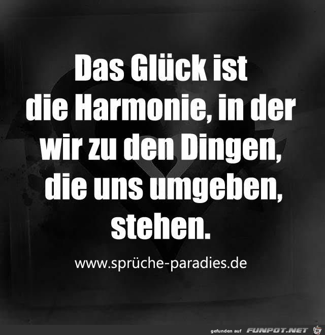 das Glueck ist die Harmonie