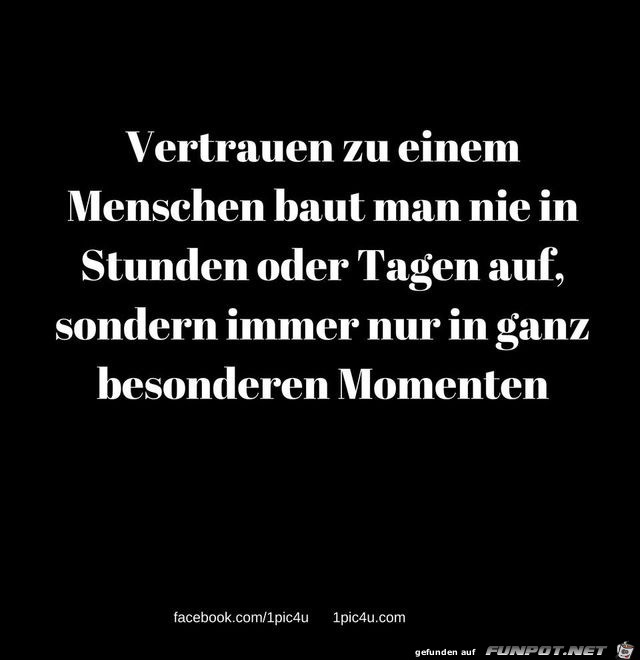 Vertrauen zu einem Menschen Vertrauen zu einem Menschen