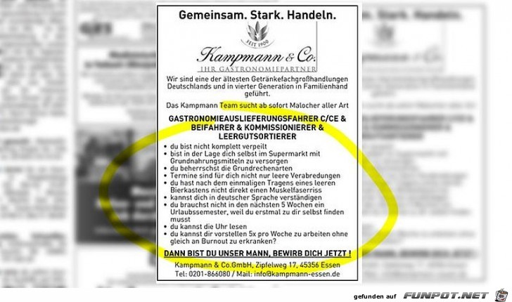 Bewerbung