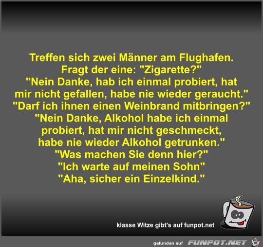 Treffen sich zwei Männer am Flughafen Treffen sich zwei Männer am Flughafen