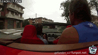 Niemals ins Lenkrad greifen Niemals ins Lenkrad greifen