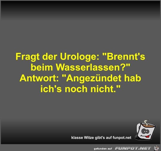 Fragt der Urologe