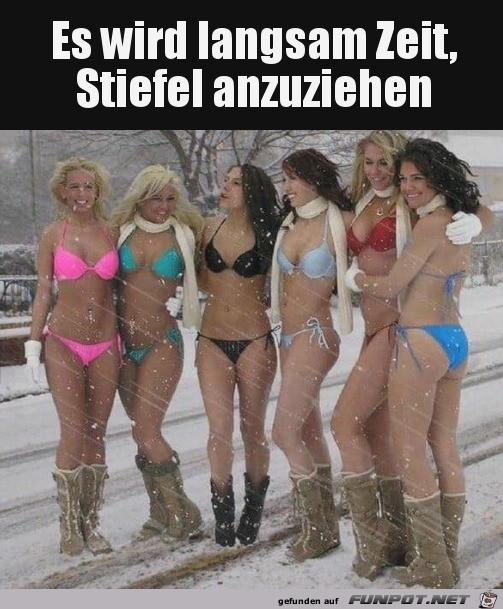 Stiefel sind wichtig