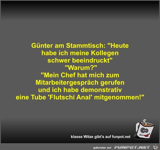 Günter am Stammtisch Günter am Stammtisch