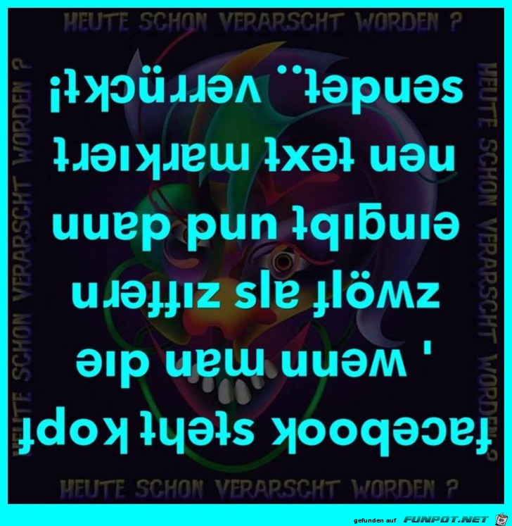 Facebook steht Kopf Facebook steht Kopf