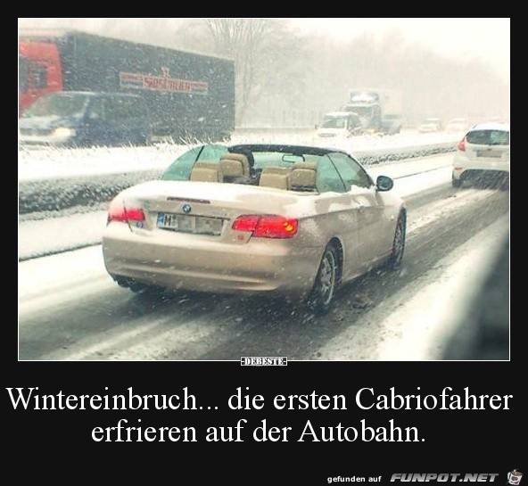 Wintereinbruch!....