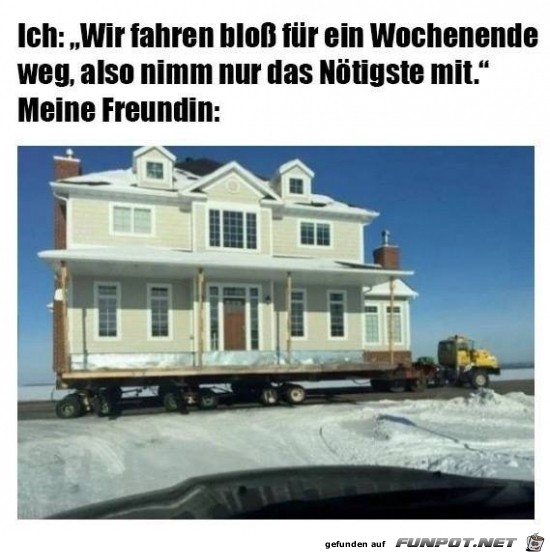 Nur das Nötigste Nur das Nötigste