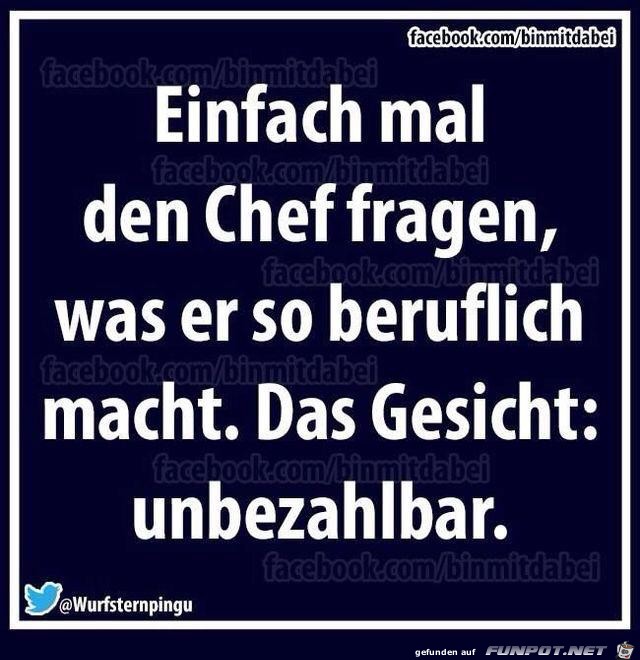 einfach mal den chef fragen einfach mal den chef fragen