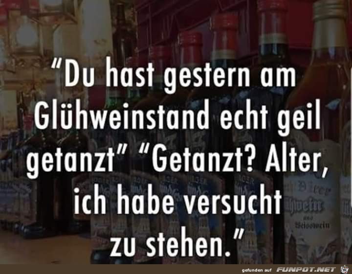 Gestern am Glühweinstand Gestern am Glühweinstand