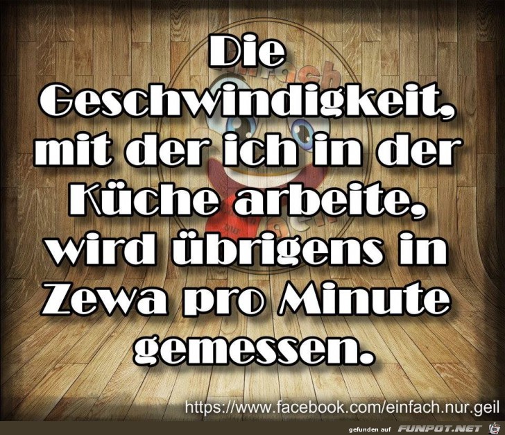 Arbeitsgeschwindigkeit in der Küche Arbeitsgeschwindigkeit in der Küche