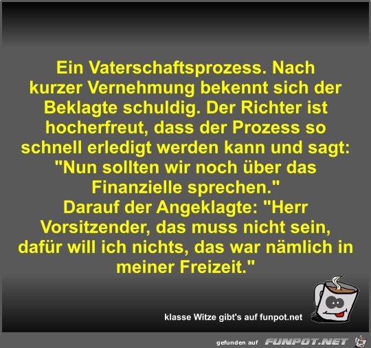 Ein Vaterschaftsprozess Ein Vaterschaftsprozess