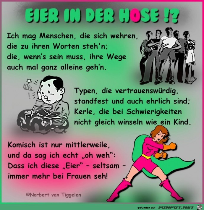 Eier in der Hose...