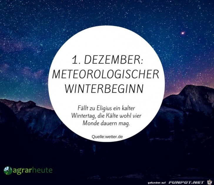 Meteorologischer Winterbeginn