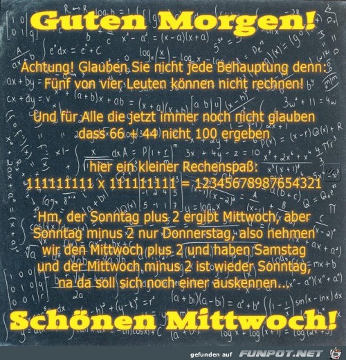 Mittwoch Mittwoch