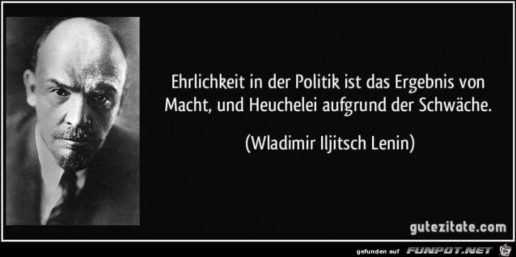 Ehrlichkeit in der Politik Ehrlichkeit in der Politik