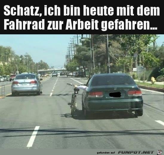 Mit dem Fahrrad zur Arbeit Mit dem Fahrrad zur Arbeit