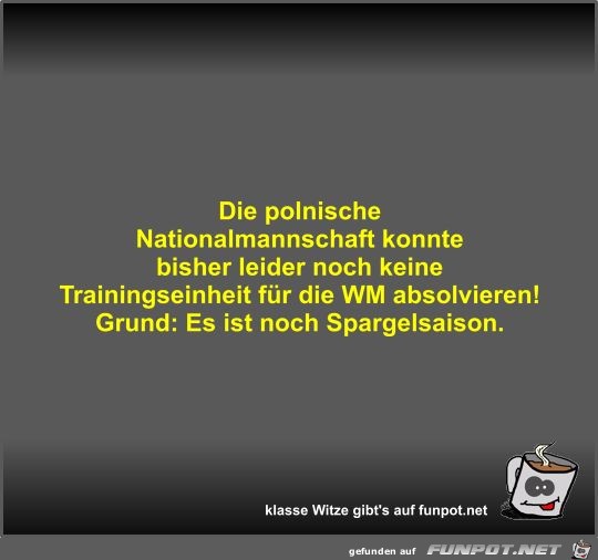 Die polnische Nationalmannschaft konnte bisher leider noch Die polnische Nationalmannschaft konnte bisher leider noch
